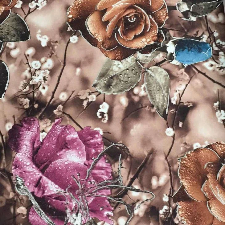 Cvjetni tisak kauč tkanina